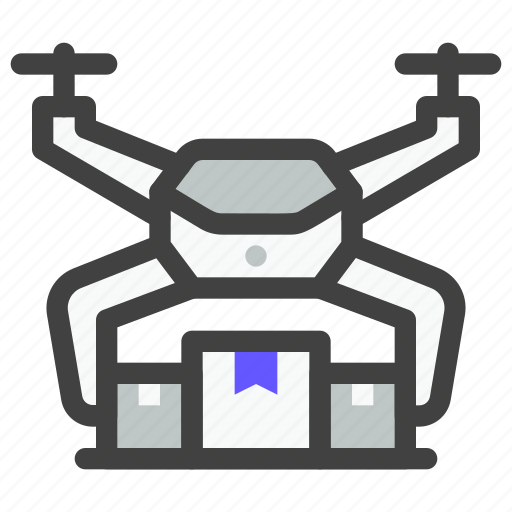 Delivery, shipping, logistics, package, drone, transportation, product icon - Download on Iconfinder
