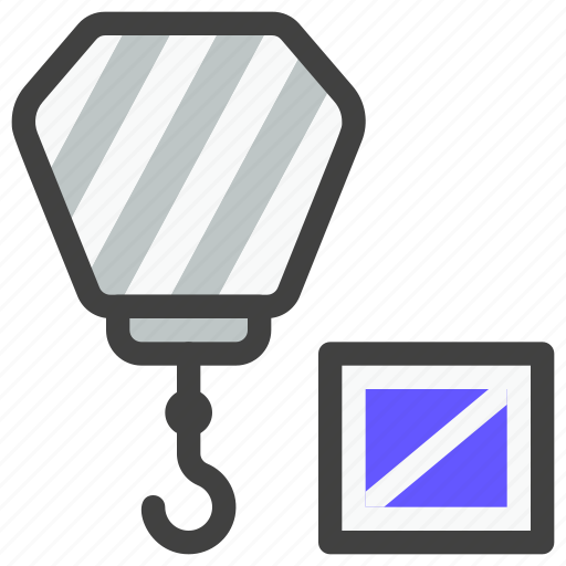 Delivery, shipping, logistics, package, hook, crane, equipment icon - Download on Iconfinder