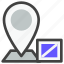 delivery, shipping, logistics, package, location, map, pin, box, address 