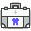 dental, dentistry, dentist, medical, tooth, bag, briefcase, dental kit, dentist bag