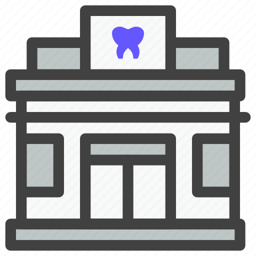 Dental, dentistry, dentist, medical, tooth, dental clinic, building icon - Download on Iconfinder