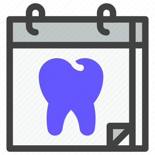 Dental, dentistry, dentist, medical, tooth, schedule, date icon - Download on Iconfinder