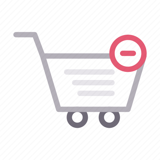 Basket, cart, minus, shopping, trolley icon - Download on Iconfinder