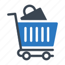bag, cart, ecommerce, shopping, trolley