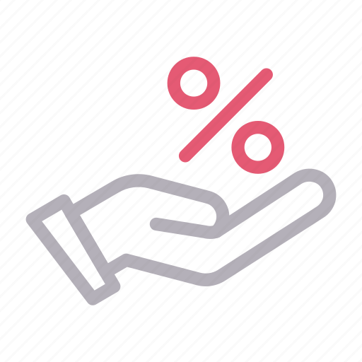 Discount, hand, offer, percent, sale icon - Download on Iconfinder