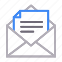 email, envelope, inbox, message, open