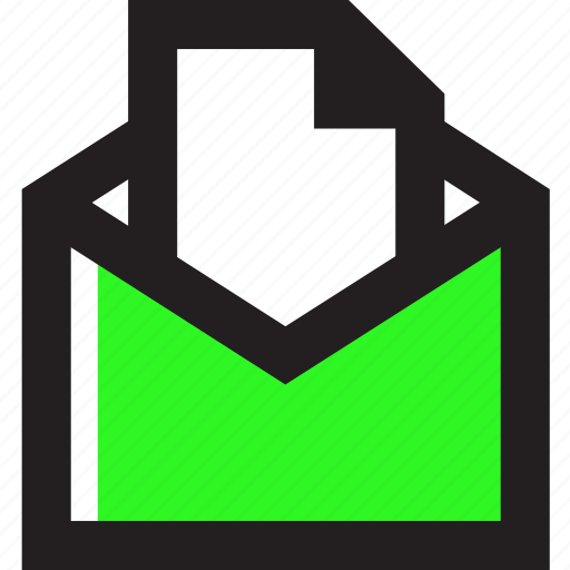 Asset, envelope, letter, mail, open icon - Download on Iconfinder