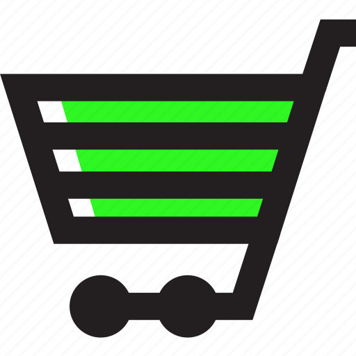 Asset, green, line, shopping cart icon - Download on Iconfinder