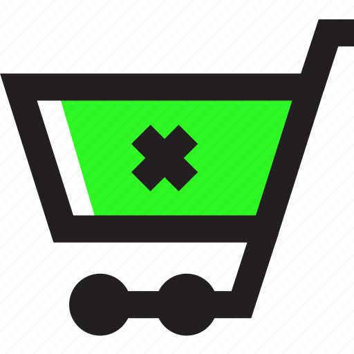 Asset, green, cancel, shopping cart icon - Download on Iconfinder