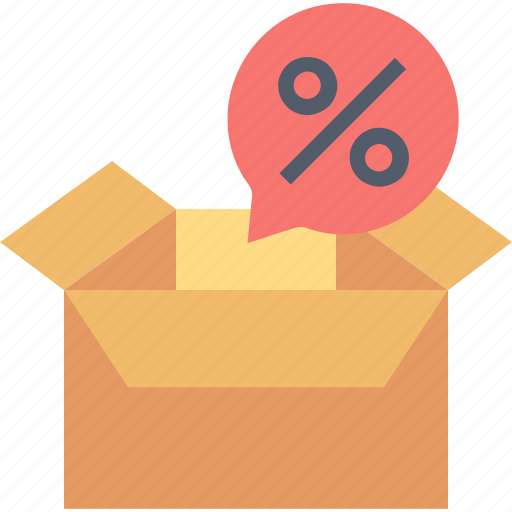 Clearance, sale, box, discount, ecommerce, percentage, shopping icon - Download on Iconfinder