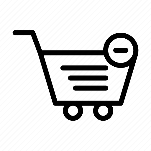 Basket, cart, minus, shopping, trolley icon - Download on Iconfinder