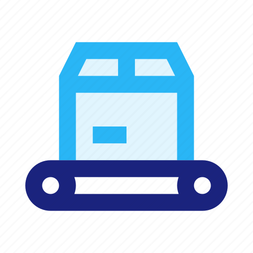 Belt, box, conveyer, package, parcel, transportation icon - Download on Iconfinder