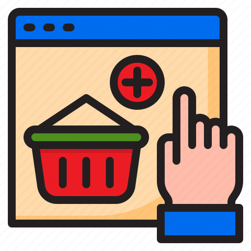 Busket, ecommerce, hand, online, shopping icon - Download on Iconfinder