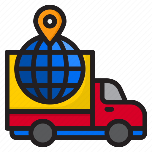 Delivery, ecommerce, global, location, truck icon - Download on Iconfinder