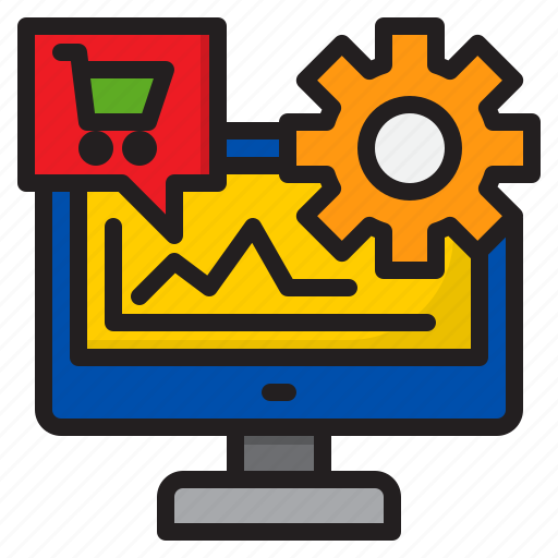 Cart, ecommerce, gear, graph, shopping icon - Download on Iconfinder