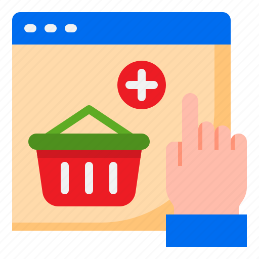 Busket, ecommerce, hand, online, shopping icon - Download on Iconfinder