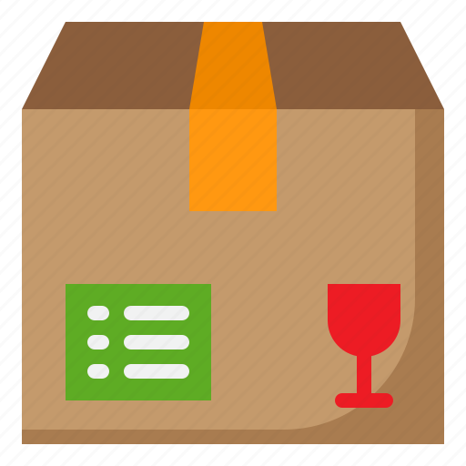 Box, delivery, glass, package, shipping icon - Download on Iconfinder