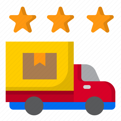 Box, ratting, shipping, star, truck icon - Download on Iconfinder