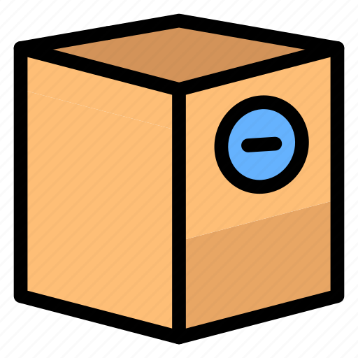 Box, commerce, e, minus, shipping icon - Download on Iconfinder