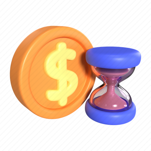 Shopping, online, payment, money, waiting, pay, time 3D illustration - Download on Iconfinder