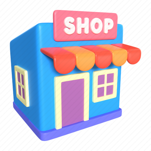 Shopping, online, store, delivery, logistic, shop, seller 3D illustration - Download on Iconfinder