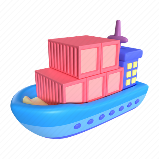 Shopping, online, store, ship, cargo, logistic, expedition 3D illustration - Download on Iconfinder
