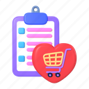 shopping, online, store, wish, list, favorite, love, e-commerce