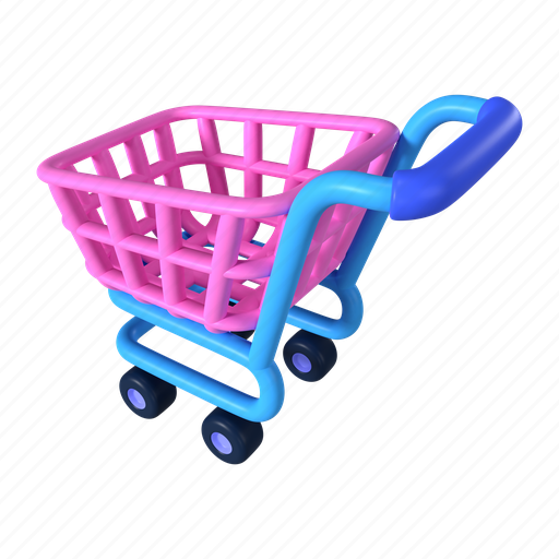 Shopping, online, store, wheel, empty, cart, product 3D illustration - Download on Iconfinder
