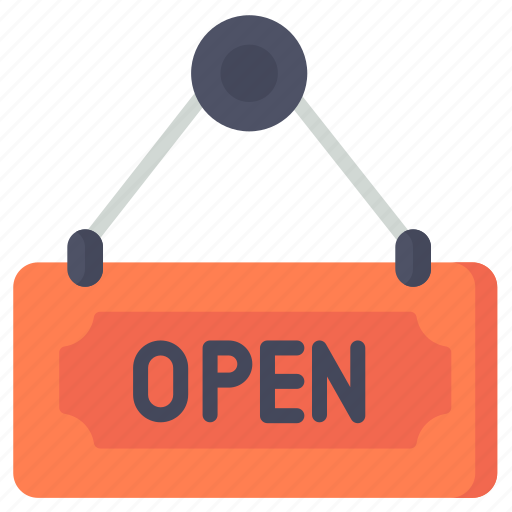 Open, shop, sign, store icon - Download on Iconfinder
