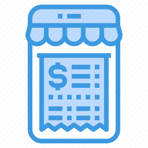 Bill, smartphone, invoice, receipt, store icon - Download on Iconfinder
