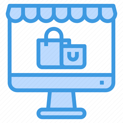 Online, shopping, store, bag, ecommerce, computer icon - Download on Iconfinder