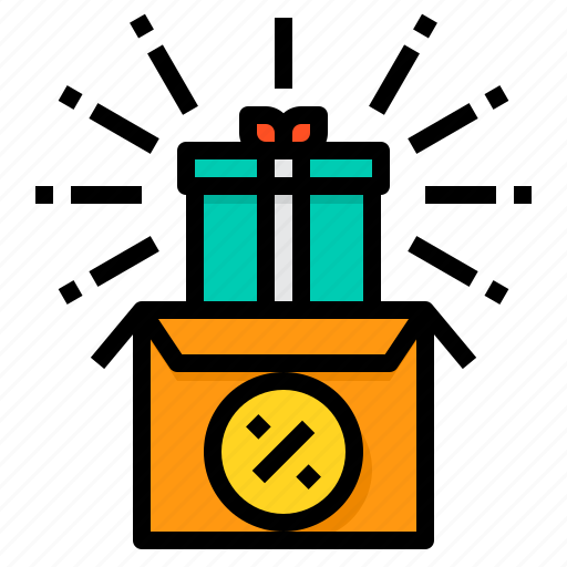 Present, open, box, discount, percentage, gift icon - Download on Iconfinder