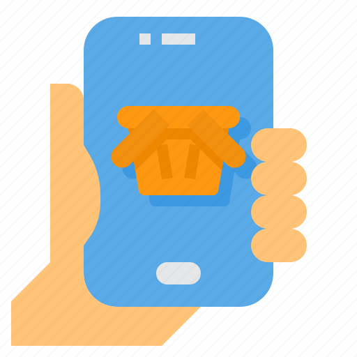 Shopping, online, hand, ecommerce, smartphone icon - Download on Iconfinder