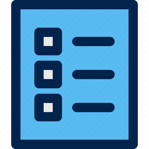 List, checklist, document, paper, data, file icon - Download on Iconfinder