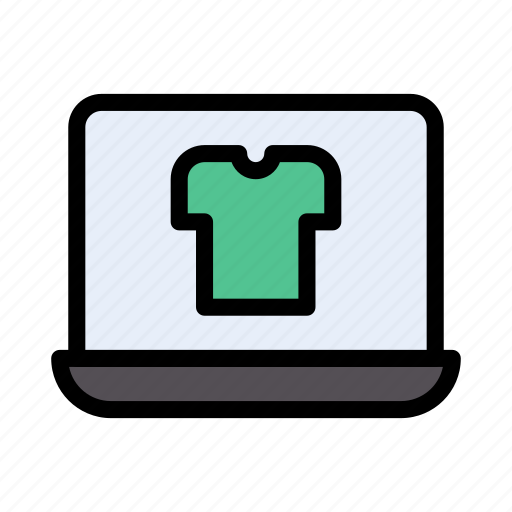 Ecommerce, online, shopping, garments, laptop icon - Download on Iconfinder