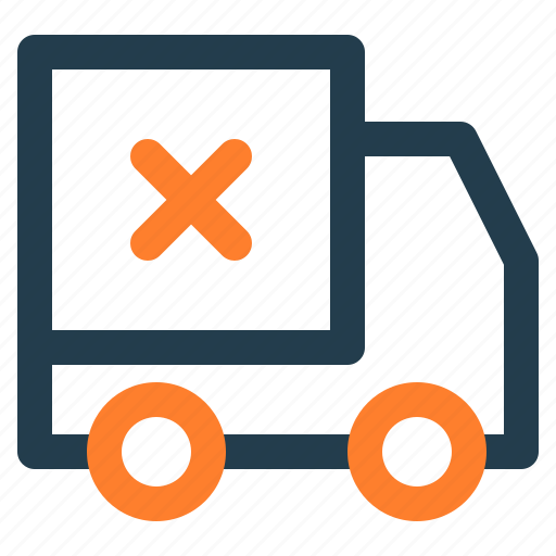 Delivery, failed, shipping, box, package, transport, vehicle icon - Download on Iconfinder