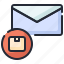 email, mail, message, package, tracking info, information 