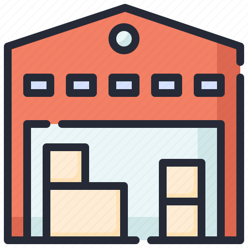 Warehouse, storage, boxes, logistics, shipping, inventory, delivery icon - Download on Iconfinder