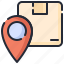 tracking, package, box, shipping, delivery, parcel, location 