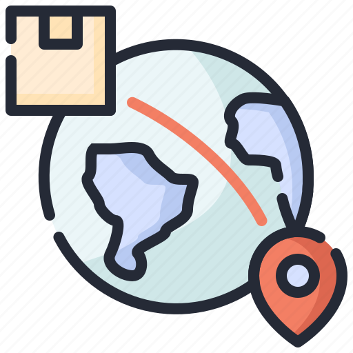 Worldwide, delivery, global, shipping, transportation, international, package icon - Download on Iconfinder