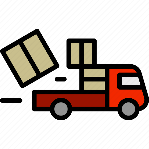 Super, fast, delivery, truck, boxes, shipment icon - Download on Iconfinder