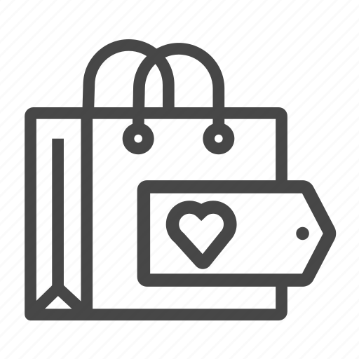 Love shopping, shopping, shopping bag, valentine shopping icon - Download on Iconfinder