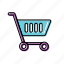 cart, grocery, wheel cart 