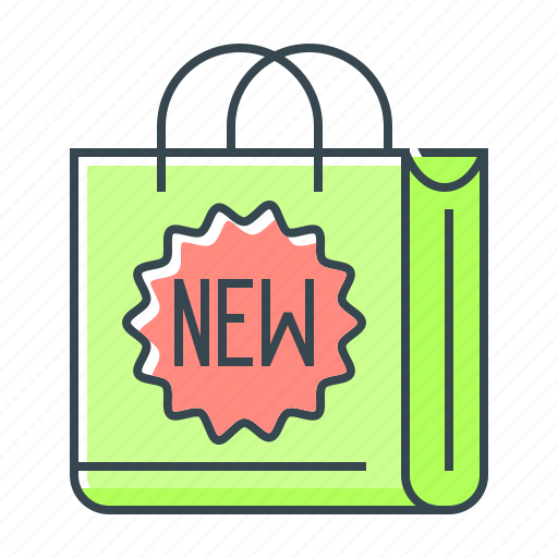 Badge, bag, brand, commerce, e-commerce, new, shopping icon - Download on Iconfinder