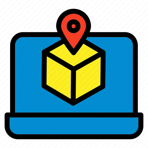 Package, tracking, box, delivery, location, shipping icon - Download on Iconfinder