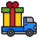 delivery, shopping, gift, ecommerce, truck