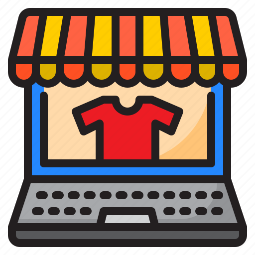 Shop, market, shopping, ecommerce, laptop icon - Download on Iconfinder