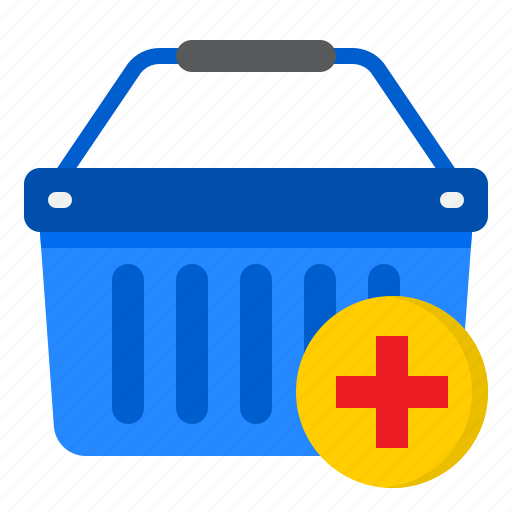Basket, shopping, online, ecommerce, add icon - Download on Iconfinder