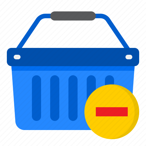Basket, shopping, online, ecommerce, delete icon - Download on Iconfinder