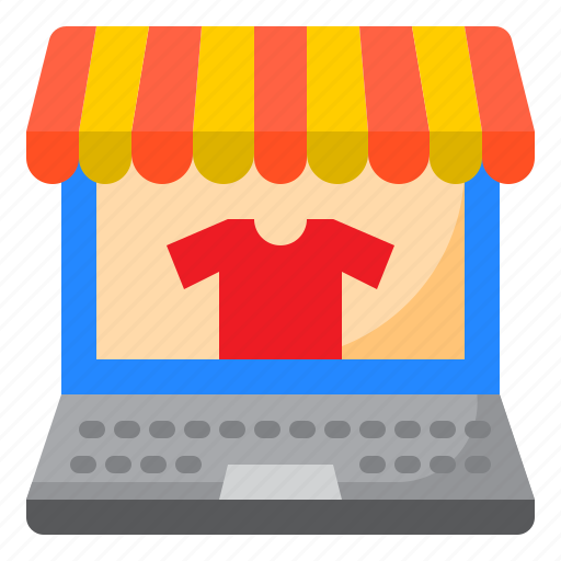 Shop, market, shopping, ecommerce, laptop icon - Download on Iconfinder